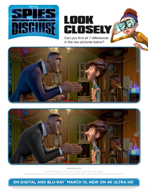 Spies in Disguise Printables