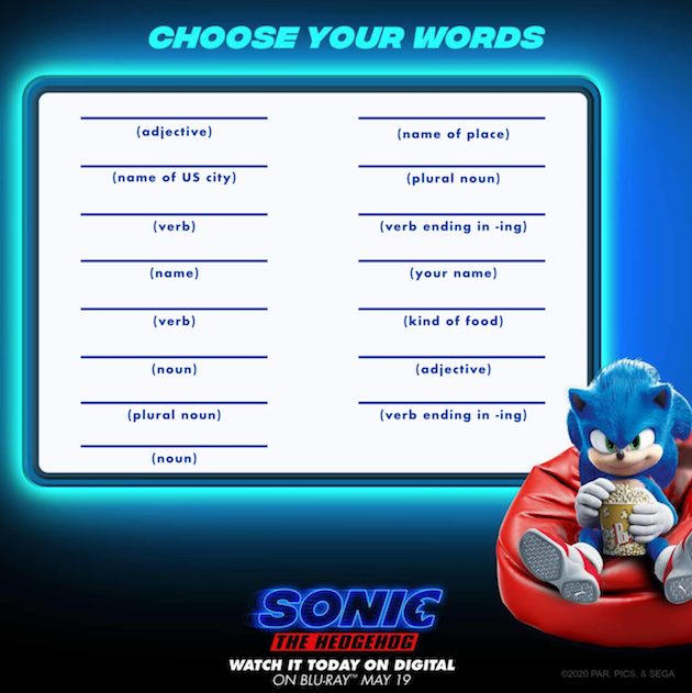 Download Sonic the Hedgehog Printables and Activity Pages