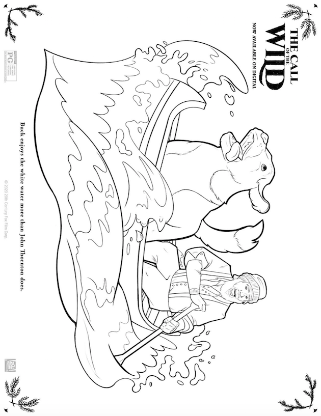 The Call of the Wild Coloring Sheet