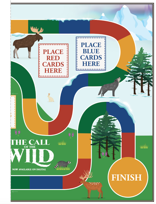 The Call of the Wild Printable Game Board Bucks Journey