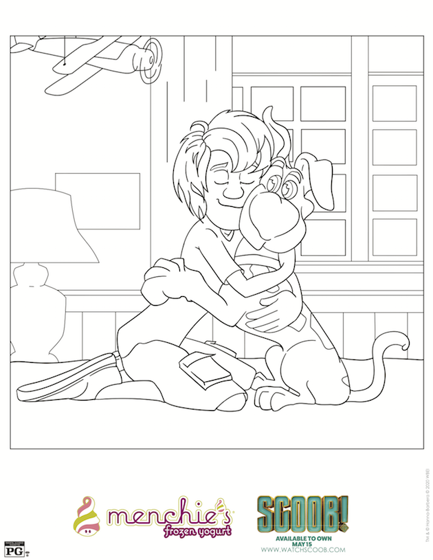SCOOB Shaggy Scooby Coloring Page