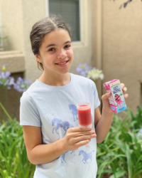 Juicy Juice Watermelon Strawberry Pops