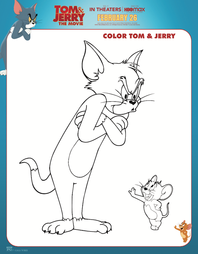 Tom and Jerry Coloring Page