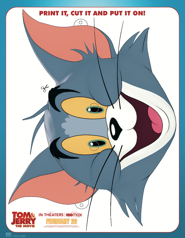 Tom and Jerry Printable Mask