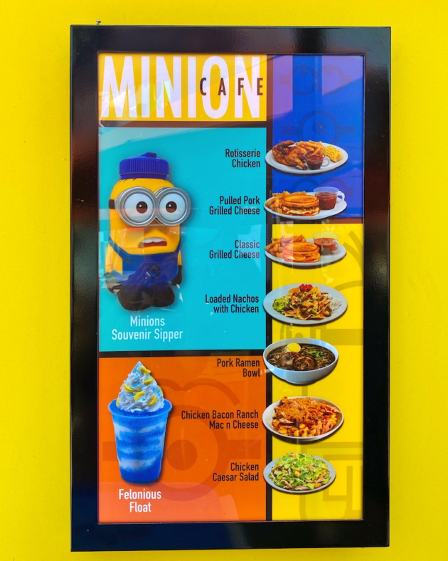 Minion Cafe Menu