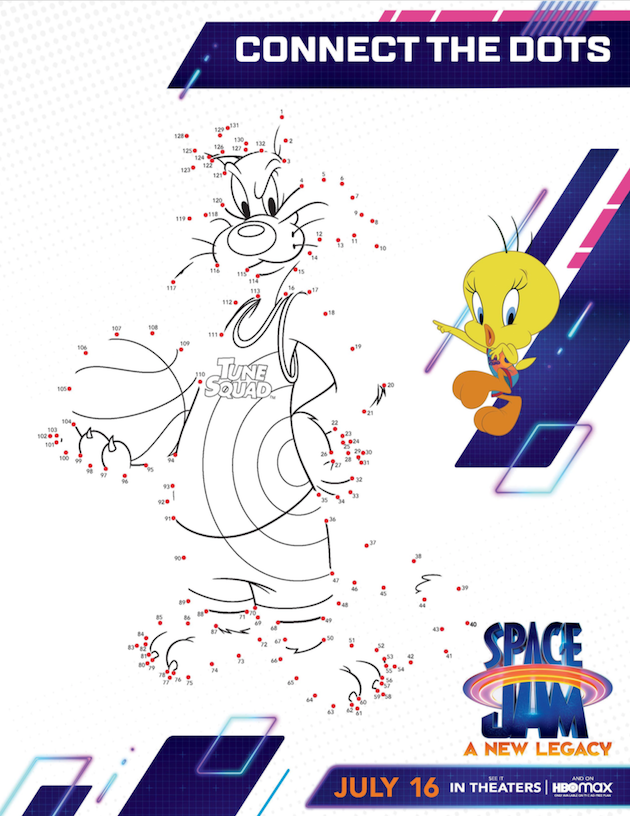 Printable Looney Tunes Connect the Dots