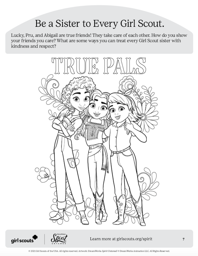Girl Scout Coloring Sheet