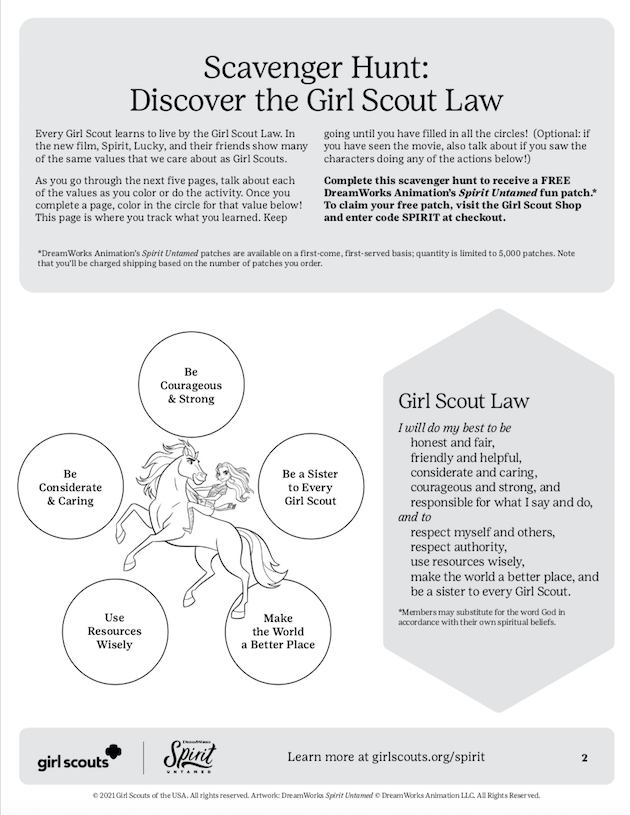 Girl Scout Scavenger Hunt