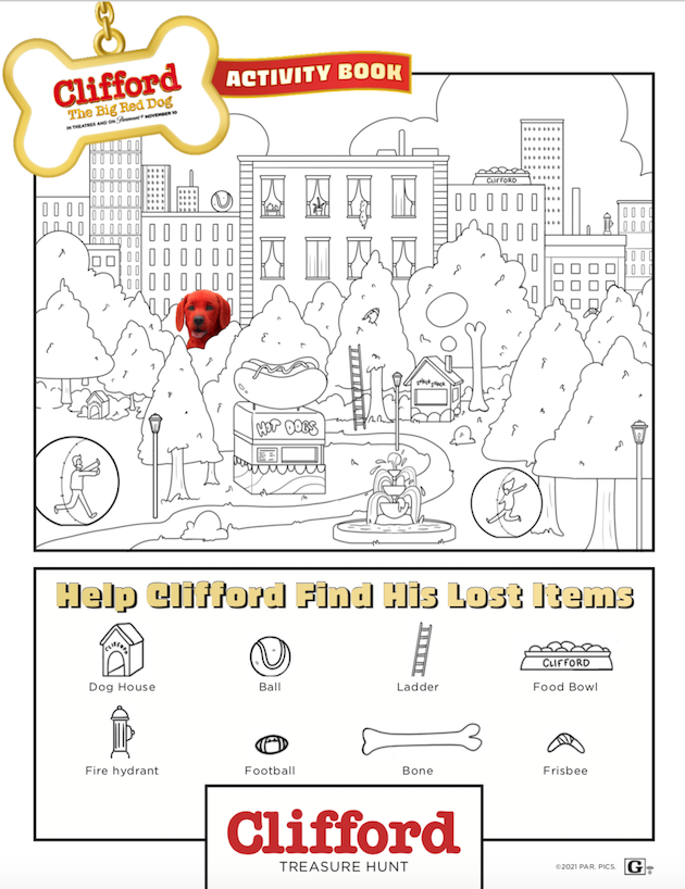 Clifford The Big Red Dog Printable Treasure Hunt