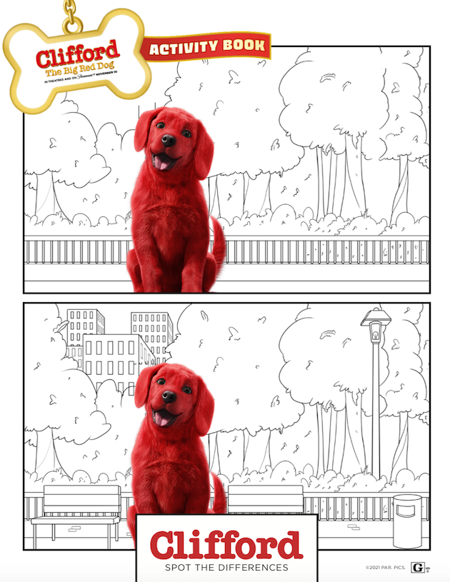Clifford the Big Red Dog Spot the Differences