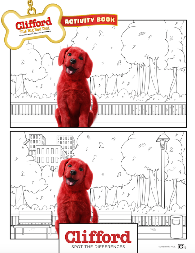 clifford puppy coloring page