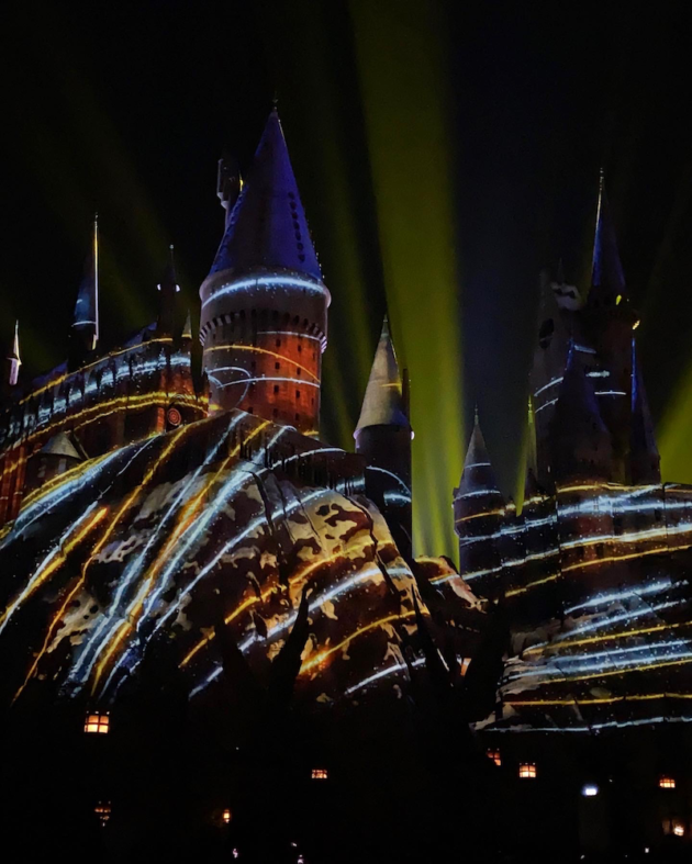 Lights at Hogwarts Castle