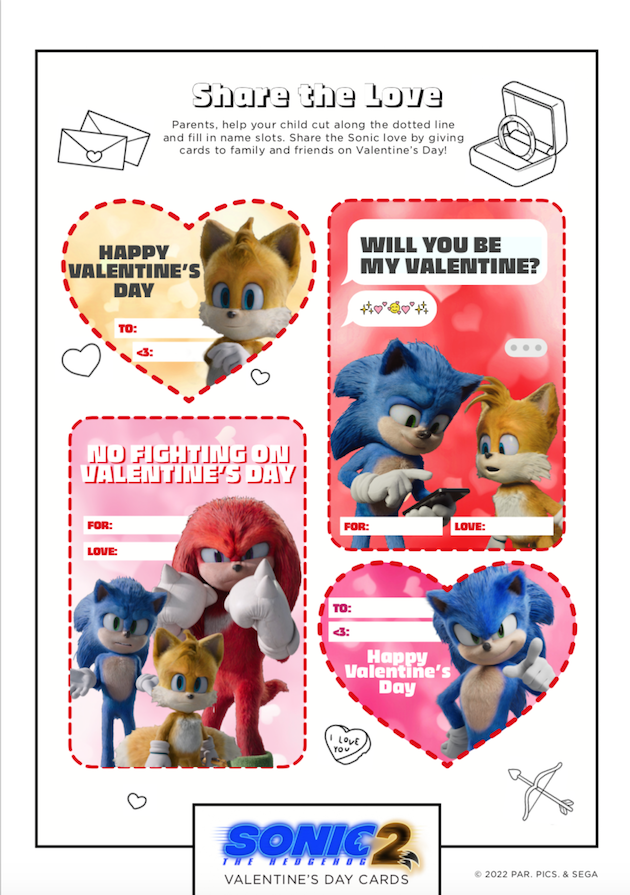 Hedgehog Printable Valentine's Day Cards for Students