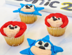 DIY Sonic the Hedgehog Cupcakes