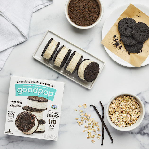 GoodPop Gluten Free Oatmilk Frozen Dessert Sandwich