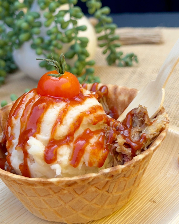 pulled pork sundae